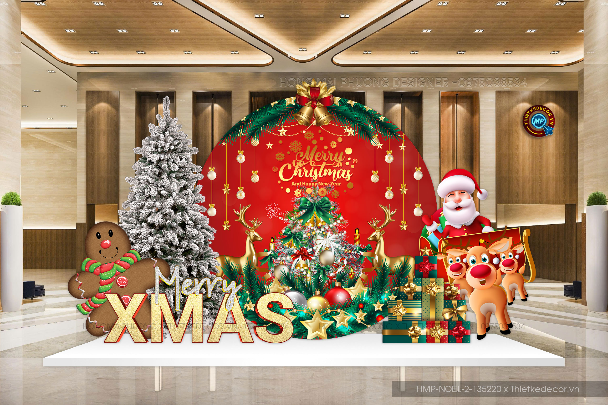 File thiết kế trang trí Giáng sinh Noel Merry Chrismas, checkin trường học, TTTM, chung cư, nhà hàng, khách sạn, quán cà phê...